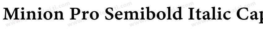 Minion Pro Semibold Italic Caption字体转换